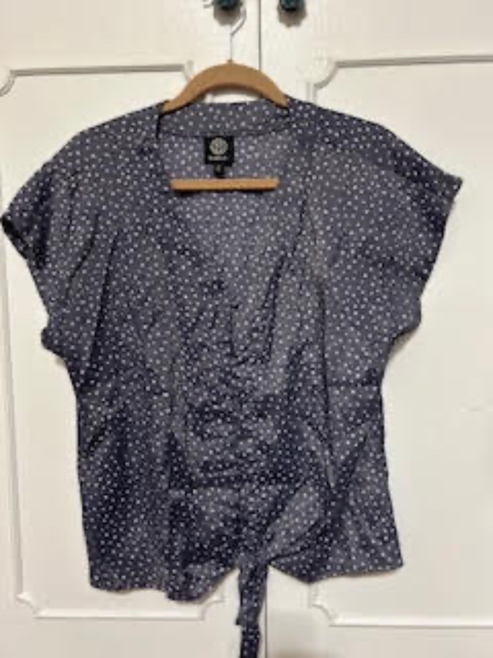 polka dot blouse